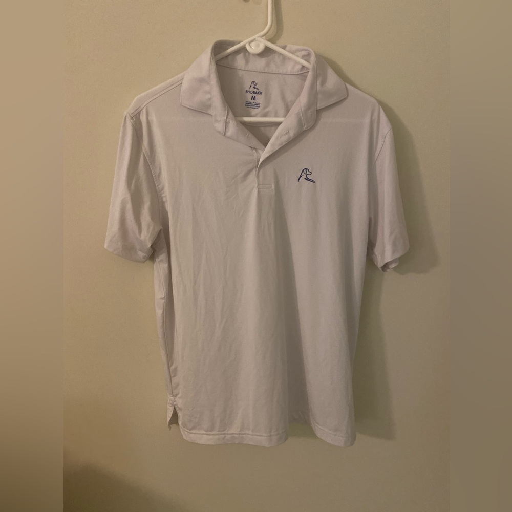 Rhoback Golf Men's White Polo Shirt